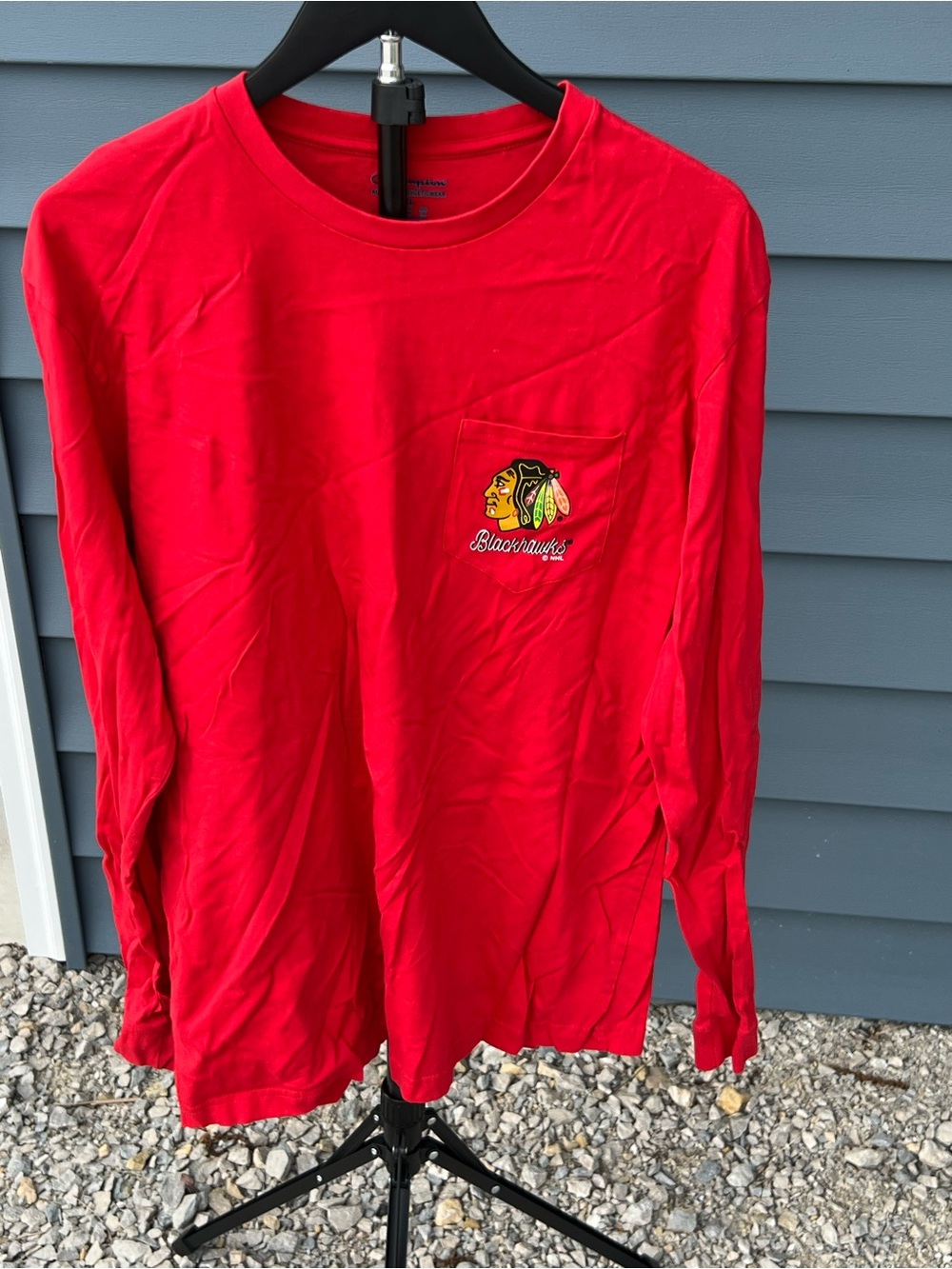 Champion Red Authentic Athleticwear Crewneck Tee